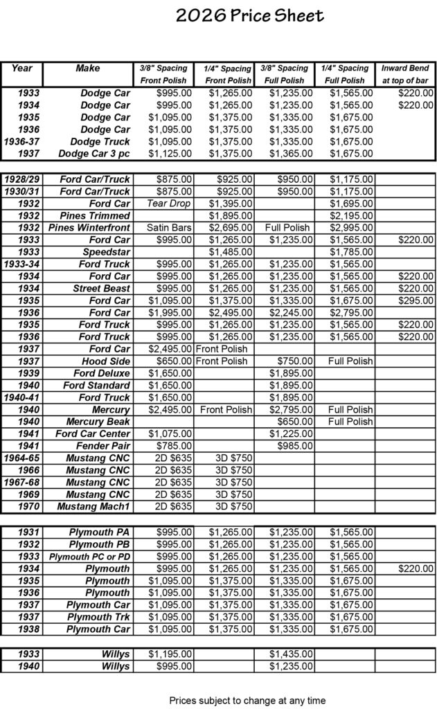 alumicraft 2026 price sheet 2